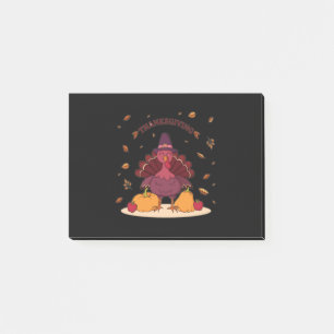 hand drawn thanksgiving illustration post-it notes