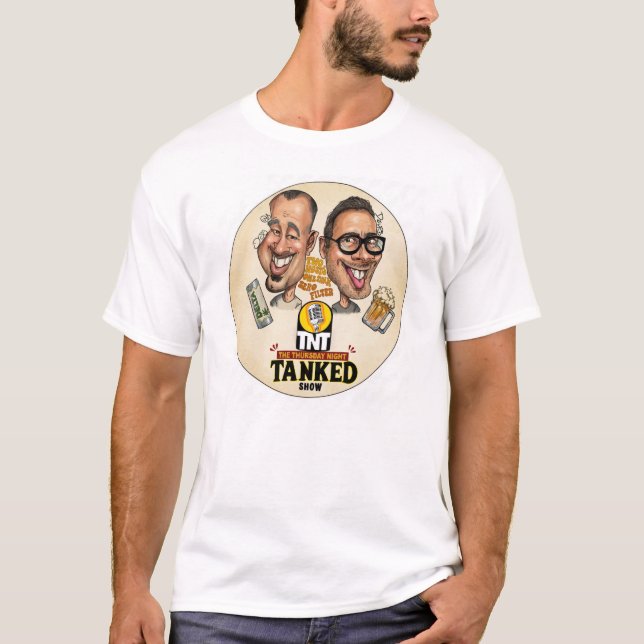 Hand-Drawn Thursday Night Tanked Caricature Tee (Front)