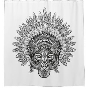 Hand Drawn Tiger In Style