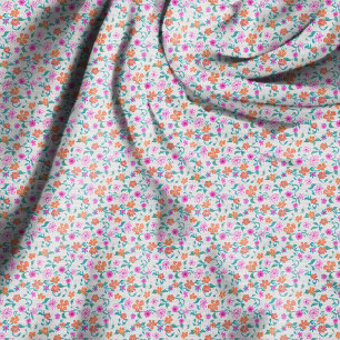 Hand Drawn Tiny Floral Pattern Fabric
