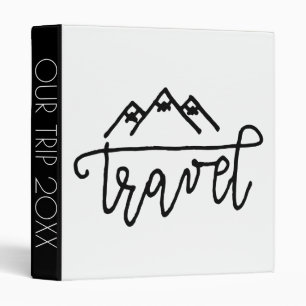 Hand Drawn Travel Text Binder