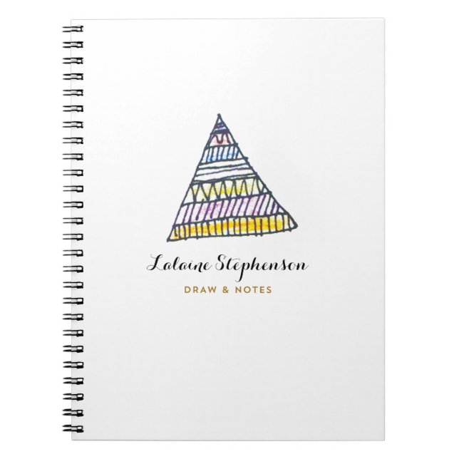hand drawn triangle notebook (Front)