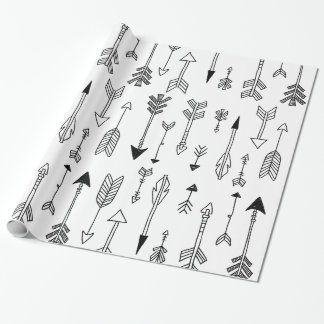 Hand Drawn Tribal Arrow Gift Wrap