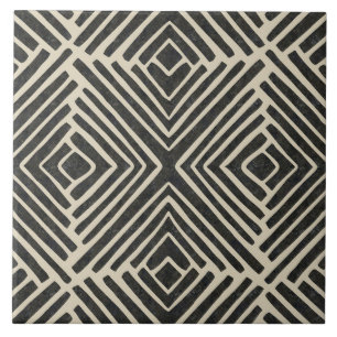 Hand drawn tribal pattern tile