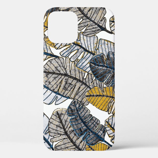 Hand Drawn: Tropical Leaves Case-Mate iPhone Case (Back)