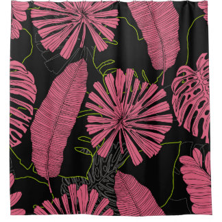 Hand drawn tropical leaves. Exotic plant. Tropical