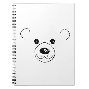 Hand Drawn Very Cute bear The Cutest Bear Notebook