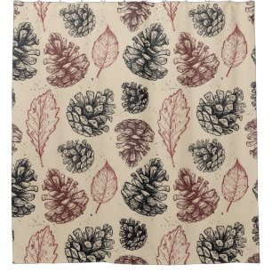 Hand drawn vintage illustrations. Seamless pattern