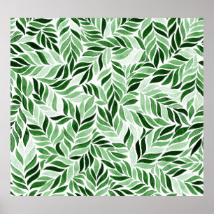 Hand-Drawn Watercolor Abstract Seamless Pattern Poster