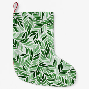 Hand-Drawn Watercolor Abstract Seamless Pattern Small Christmas Stocking