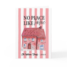 Hand-Drawn Watercolor House Greeting Card – Quirky