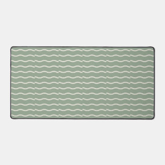 Hand-Drawn Wavy Ticking Stripe | Pale Sage