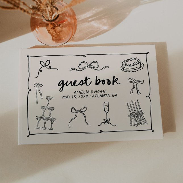 Hand Drawn Wedding Guest Book (Creator Uploaded)