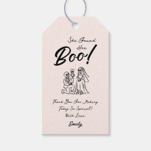 Hand Drawn Whimsical Halloween Bridal Shower  Gift Tags