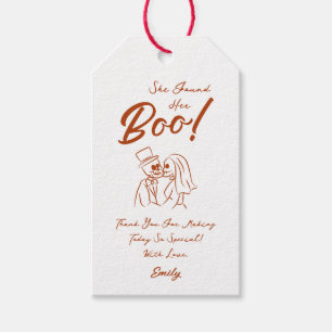 Hand Drawn Whimsical Halloween Wedding  Gift Tags