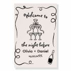 Hand Drawn Whimsical Quirky Rehearsal Dinner Sign