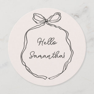 Hand Drawn Whimsical Ribbon Menu