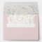 Hand-Drawn Wildflowers Gold and Dusty Pink Wedding