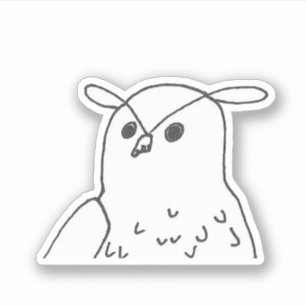 Hand-drawn Wildlife Nature Bird Eagle Owl