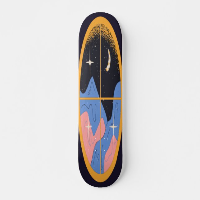 Hand Drawn Window Skateboard (Front)