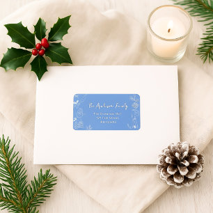 Hand-Drawn Winter Wonderland Holiday Label