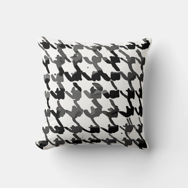 hand drown keffiyeh throw pillow (Front)