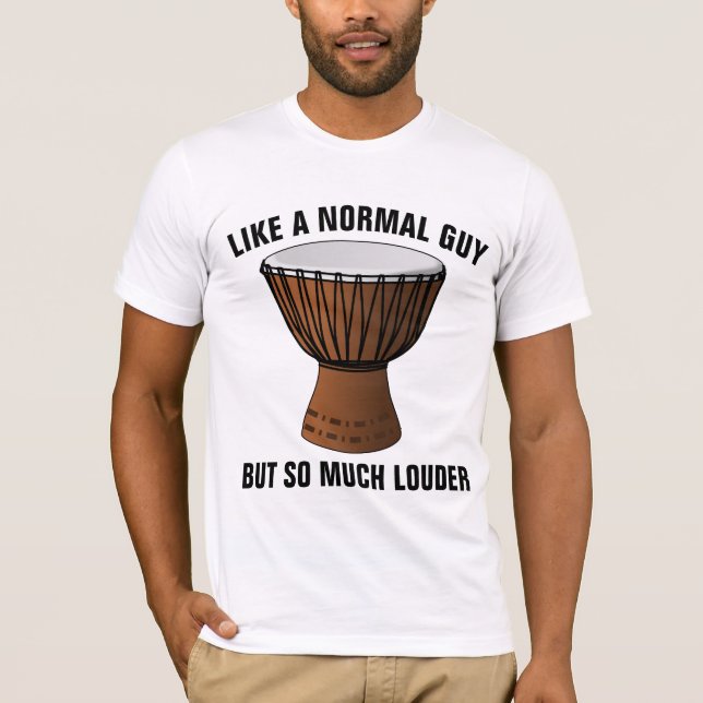 HAND DRUM DRUMMER GUY DJEMBE T-SHIRTS (Front)