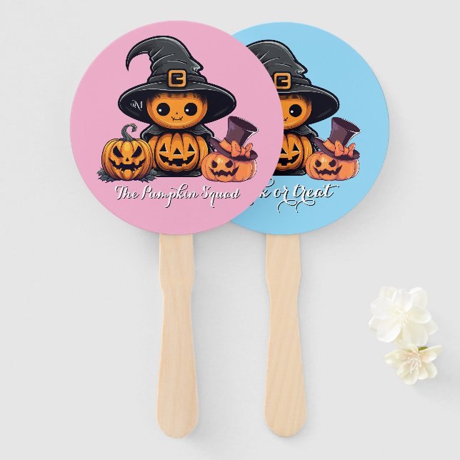 Hand Fan : HALLOWEEN Treat #04 (Front and Back)