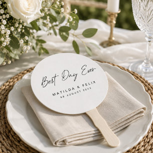Hand Fans Personalized Wedding Ceremony Favour