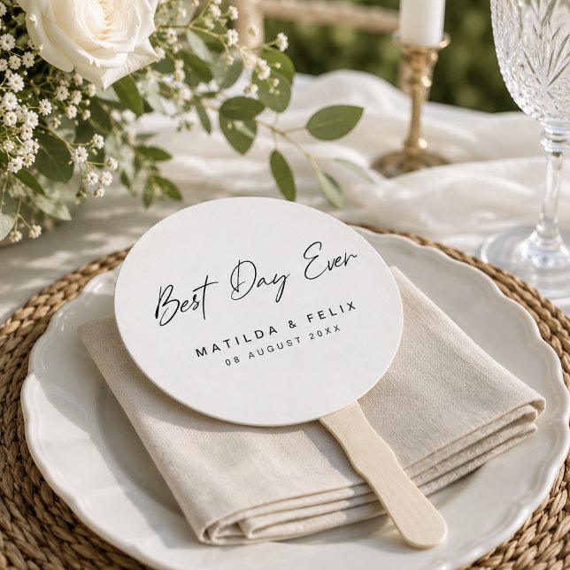 Hand Fans | Personalized Wedding Ceremony Favour (Personalized wedding hand fans for ceremonies, guest favors, outdoor weddings, and receptions)