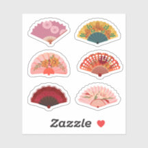 Hand Fans Stickers