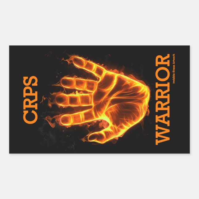 Hand/Flames...CRPS Sticker (Front)