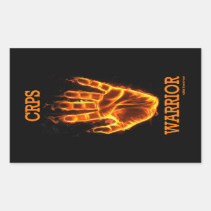 Hand/Flames...CRPS Sticker