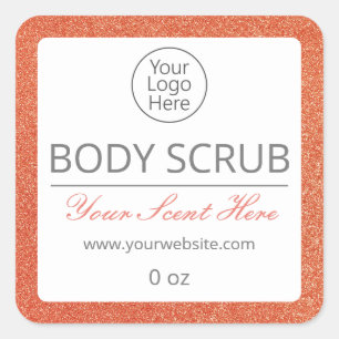 Hand Foot Body Face Exfoliating Scrub Logo Labels