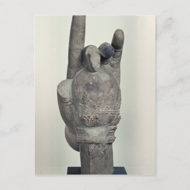 Hand from a colossal statue of Shiva, from Koh Postcard (Front)