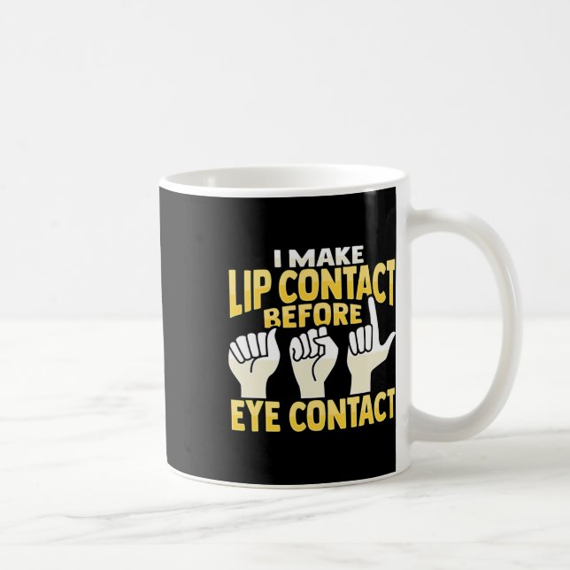 Hand Gesture Deaf Hearing Loss Awareness 10  Coffee Mug (Right)