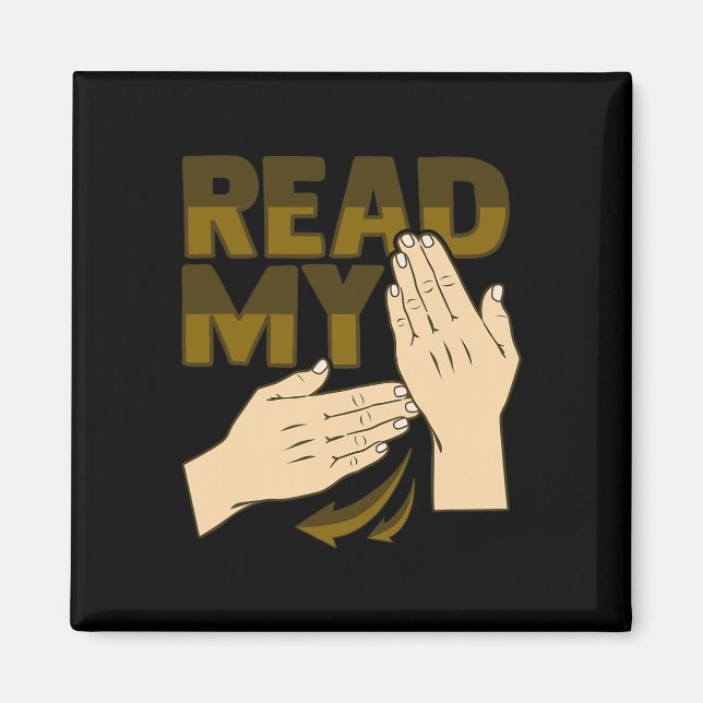 Hand Gesture Deaf Hearing Loss Awareness 12  Magnet (Front)