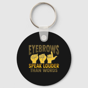 Hand Gesture Deaf Hearing Loss Awareness 5  Keychain
