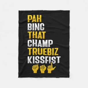 Hand Gesture Deaf Hearing Loss Awareness 8  Fleece Blanket