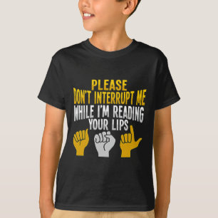 Hand Gesture Deaf Hearing Loss Awareness 9 T-Shirt