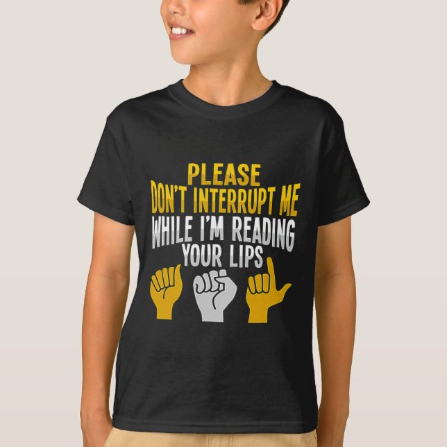 Hand Gesture Deaf Hearing Loss Awareness 9  T-Shirt (Front)