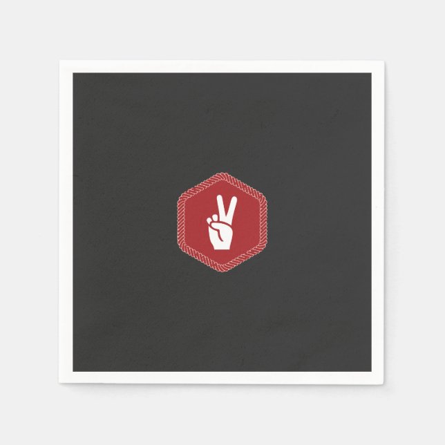 hand, gesture, thumb, font, red, wrist, nail, mage napkin (Front)
