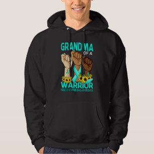 Hand Grandma Of A Warrior Fragile X Syndrome Aware Hoodie