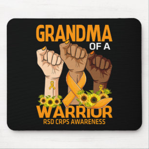 Hand Grandma Of A Warrior Rsd Crps Awareness Sunfl Mouse Pad