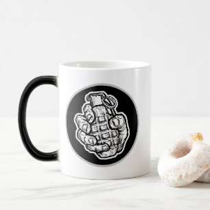 Hand Grenade In Comics Style Magic Mug