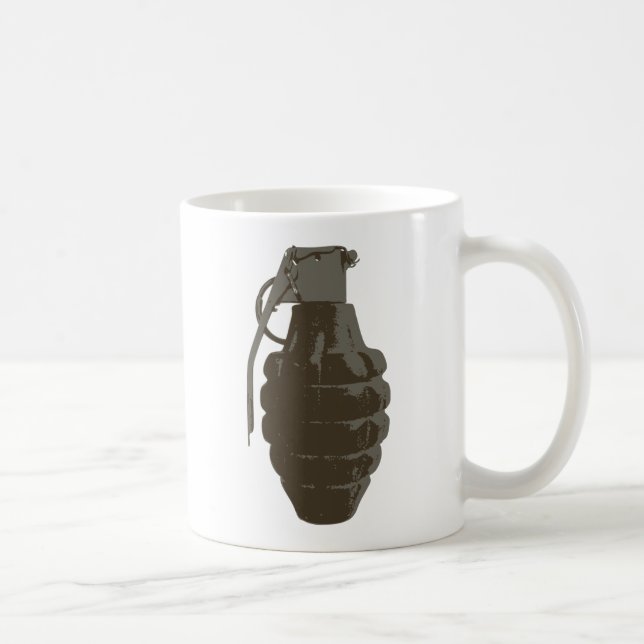 Hand Grenade War Military Bomb Army Marines Coffee Mug (Right)