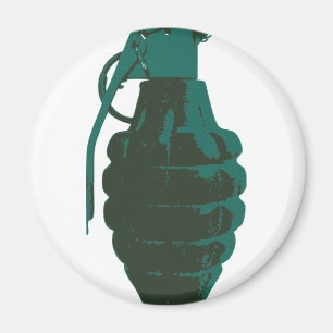 Hand Grenade War Military Bomb Army Marines Magnet