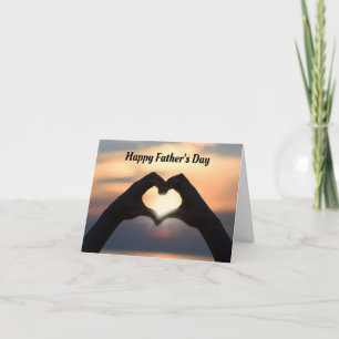 Hand Heart Father's Day Greeting Card