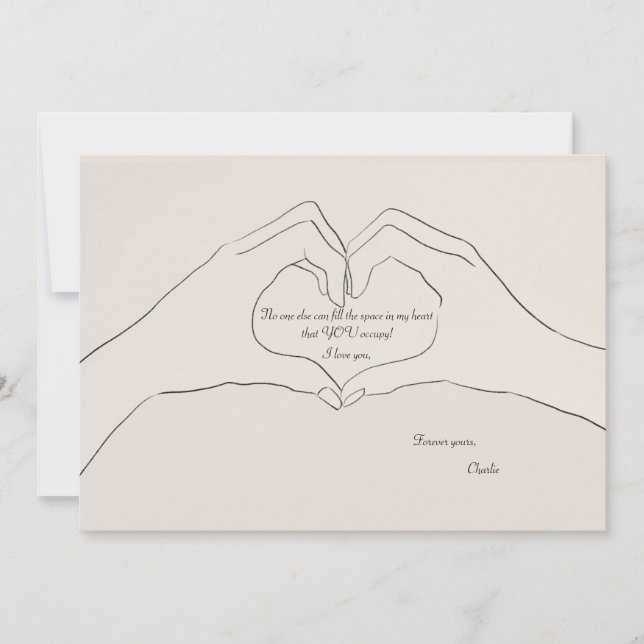 Hand Heart Gesture Card (Front)