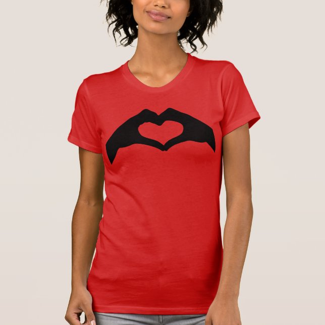 HAND HEART SIGN LANGUAGE T-Shirt (Front)